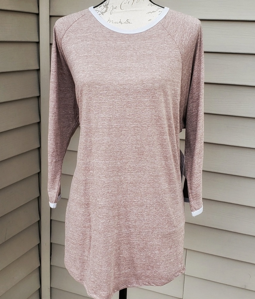 FINAL SALE‼️ LuLaRoe, 2XL Solid Brown Randy Tee, NWT - Picture 6 of 8